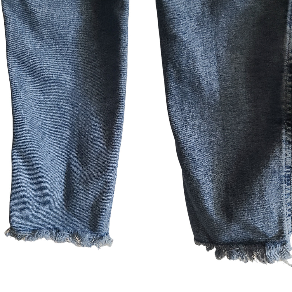 WE THE‎ FREE High Rise Skinny Raw Hem Stretch Denim Jeans Women's 30 - Picture 8 of 12